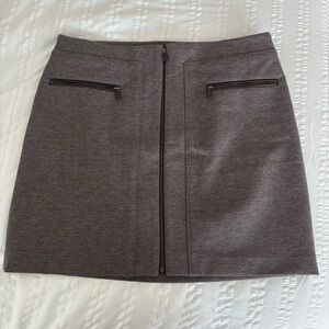 White House Black Market Gray Mini Pencil Skirt for Work